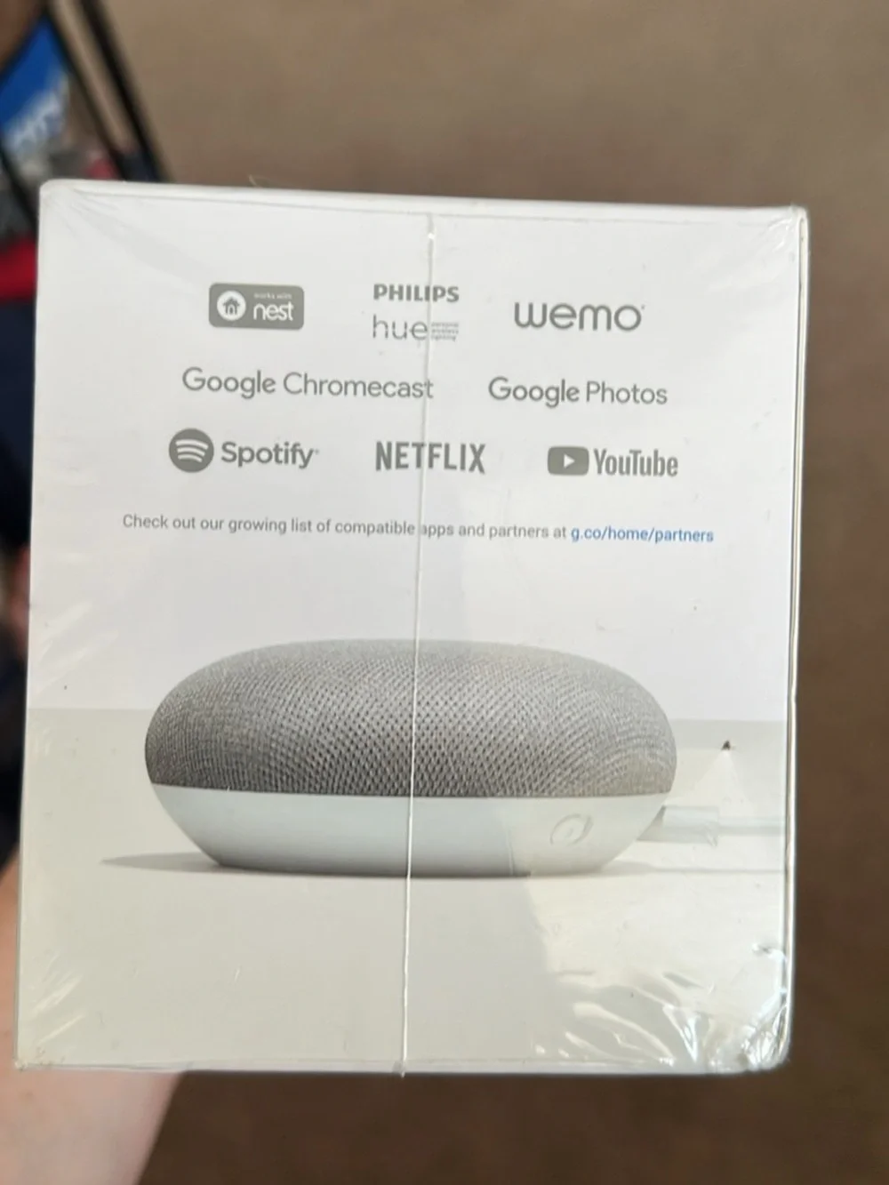 Google Home Mini - Gray and White - Picture 2 of 5